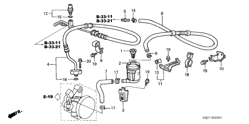 Power steering lines