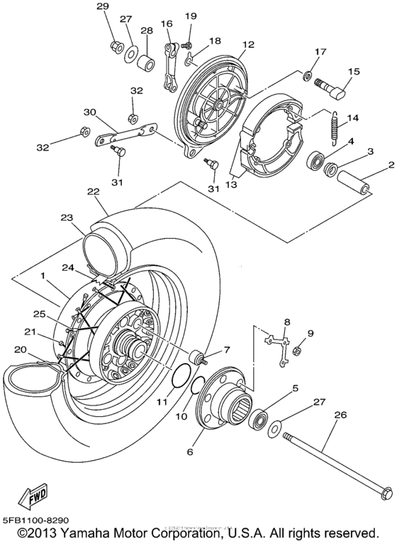 Rear wheel