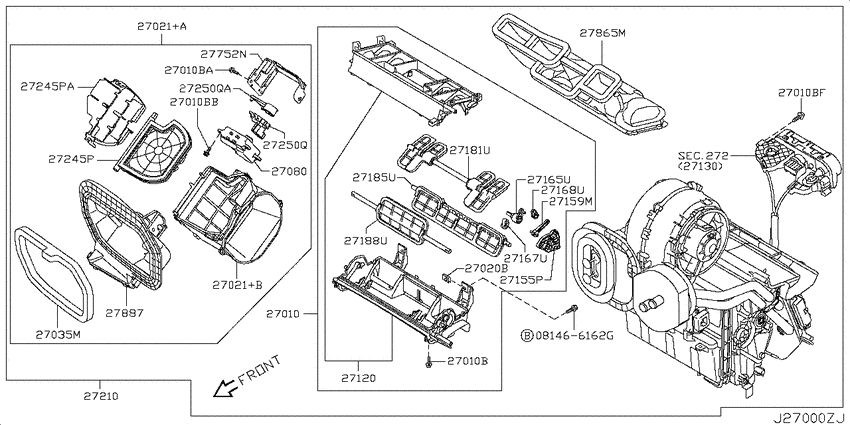 Heater & blower unit