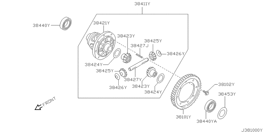 Front final drive