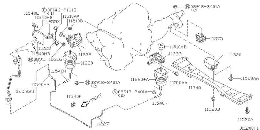 Engine & transmission   mounting