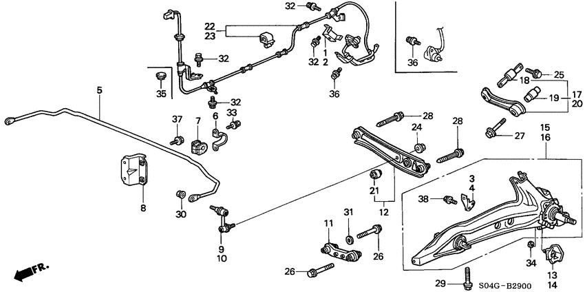 Rear stabilizer/ rear lower arm