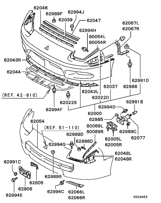Front bumper & support