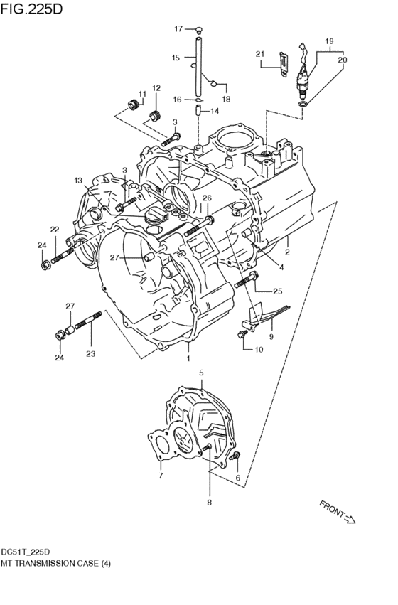 mt - transmission case