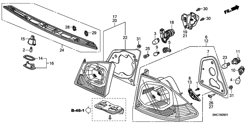 Taillight/license light