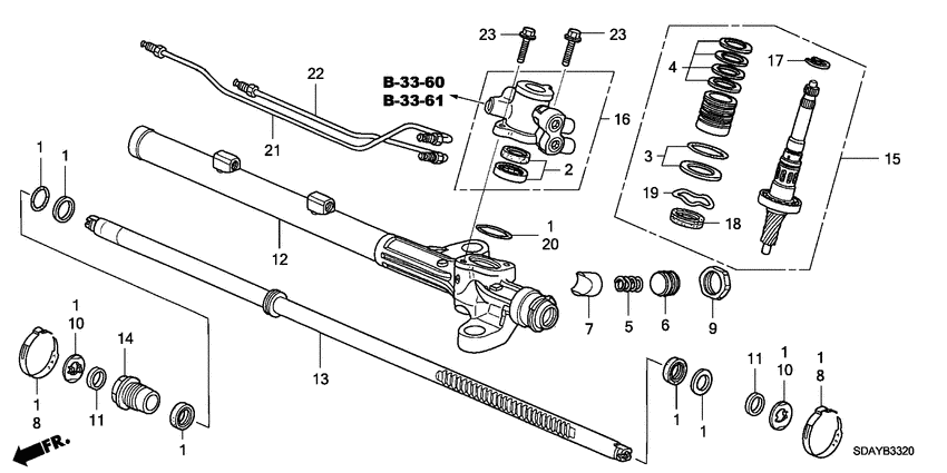P.s. gear box components