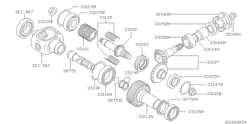 Transfer gear
