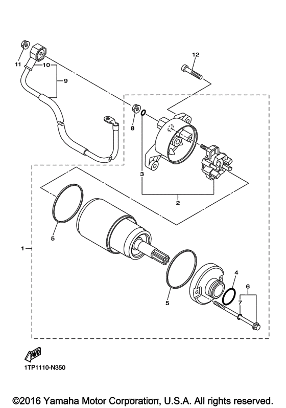 Starting motor