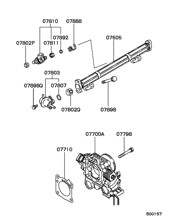 Injector & throttle body