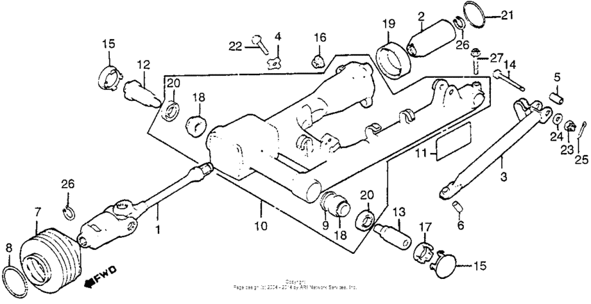 Swingarm + drive shaft