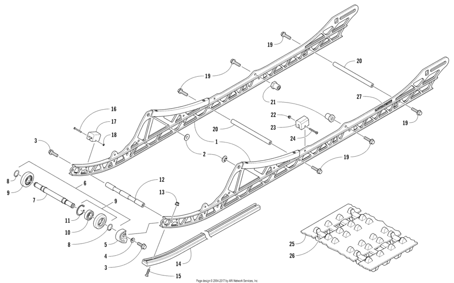Slide Rail And Track Assembly
