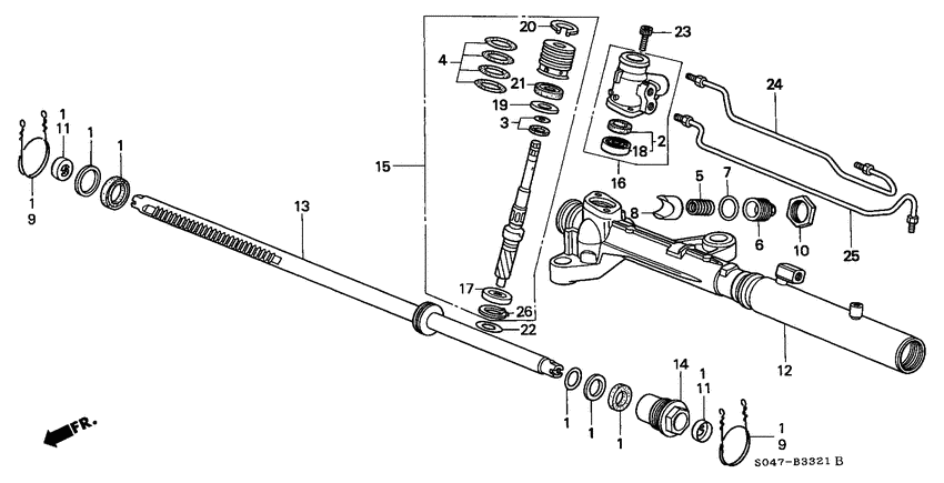 P.s. gear box components