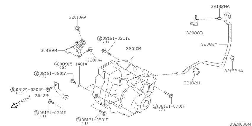 Manual transmission, transaxle & fitting
