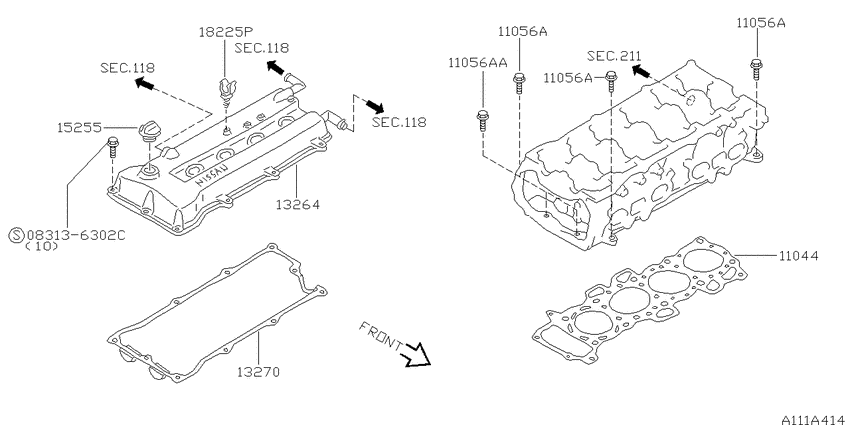 Cylinder head & rocker cover