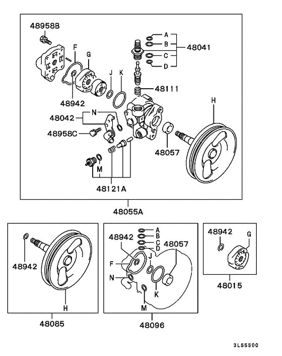 Power steering oil pump