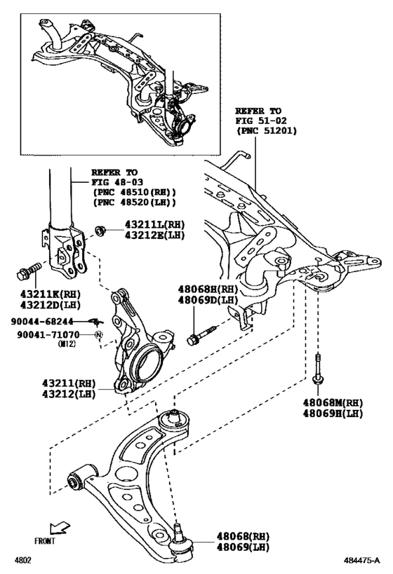 Front Axle Arm & Steering Knuckle