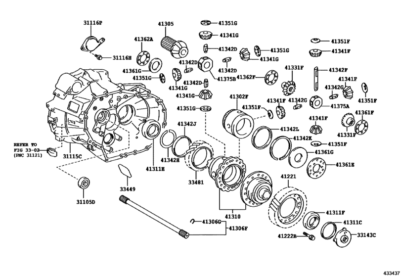 Front Axle Housing & Differential