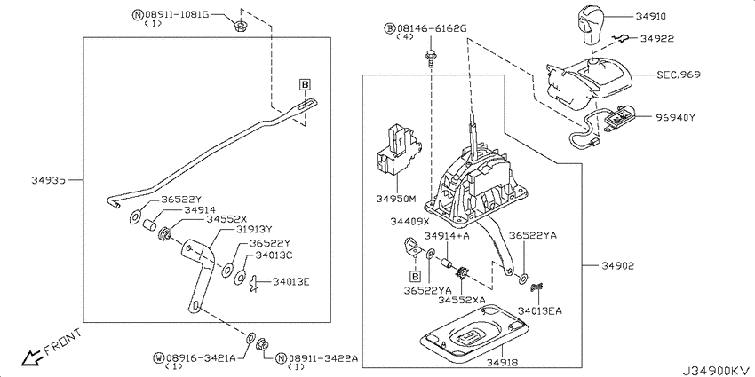 Auto transmission control device