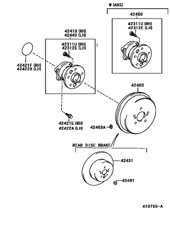 Rear Axle Shaft & Hub