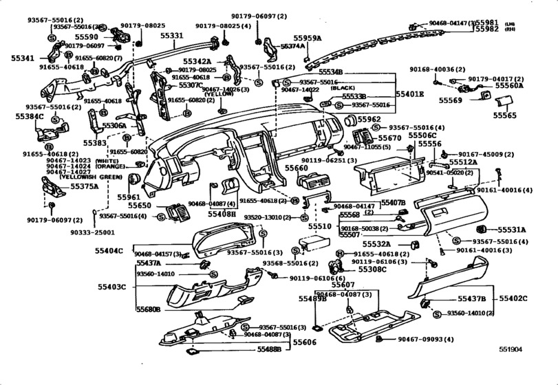 Instrument Panel & Glove Compartment