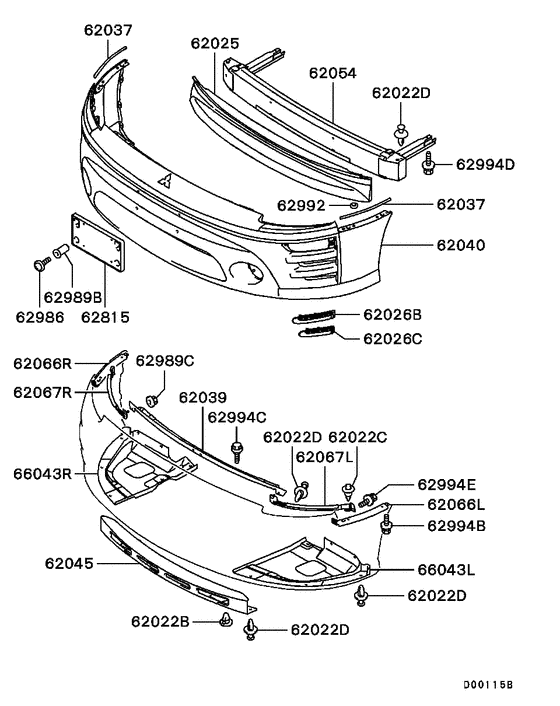 Front bumper & support