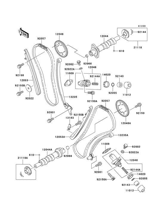 Camshaft/tensioner