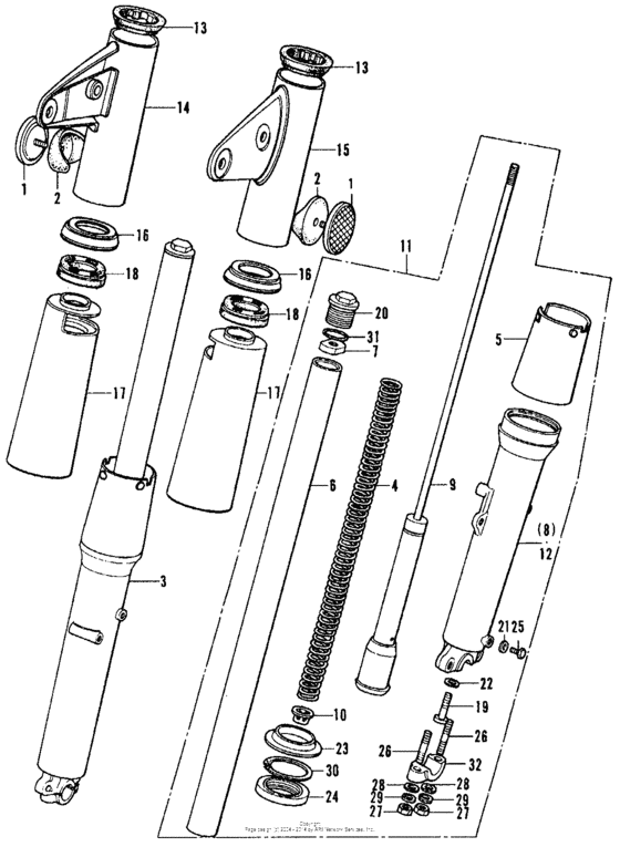 Cb front fork k4