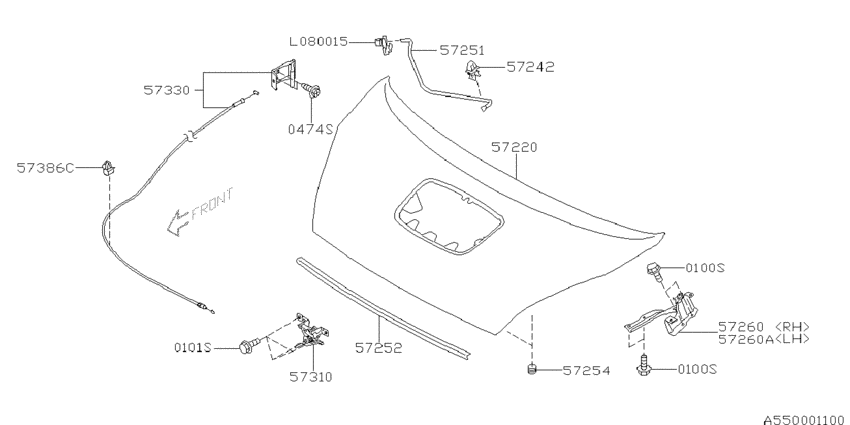 Front hood & front hood lock