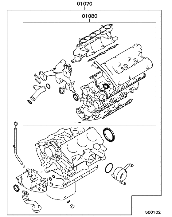 Engine overhaul gasket kit