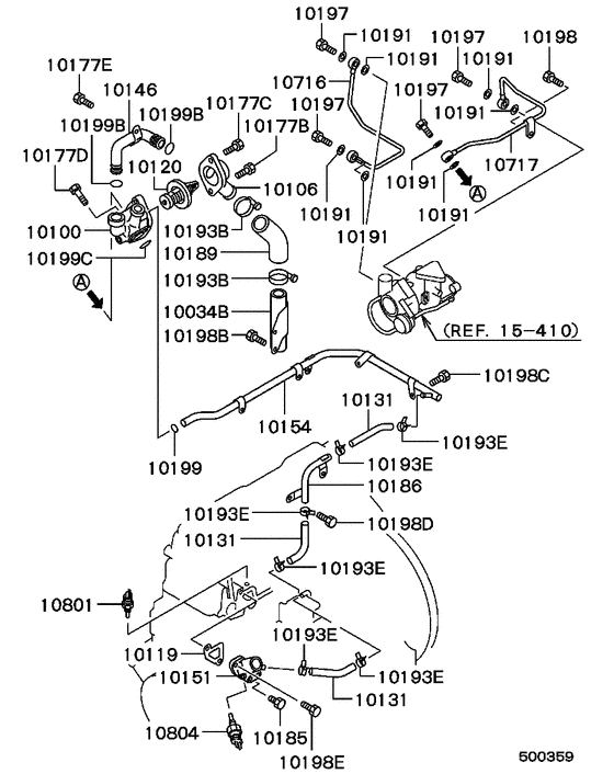 Water pipe & thermostat