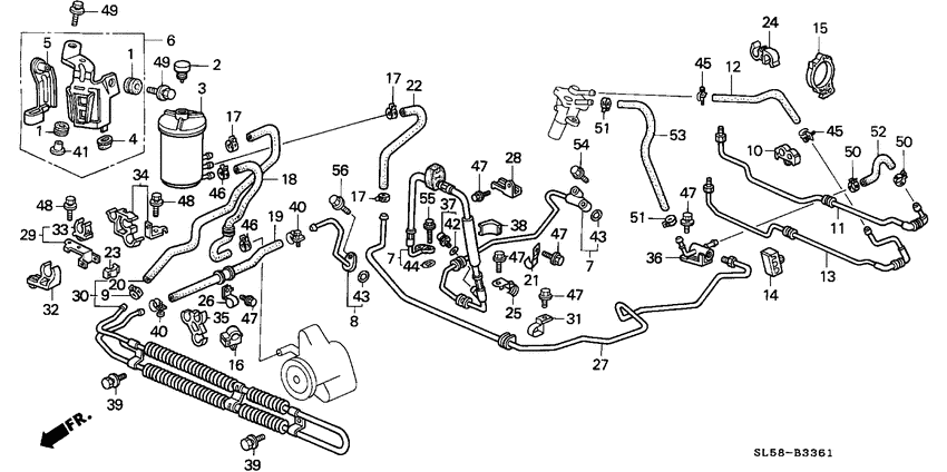 Power steering lines