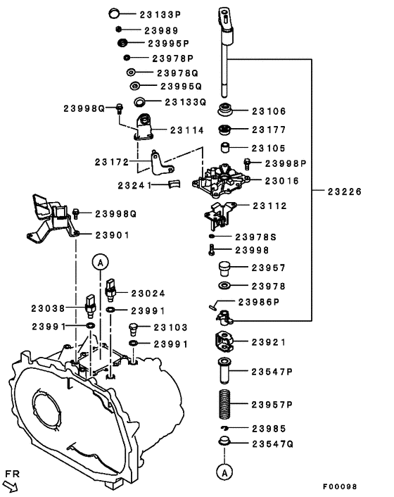 M/t gearshift control