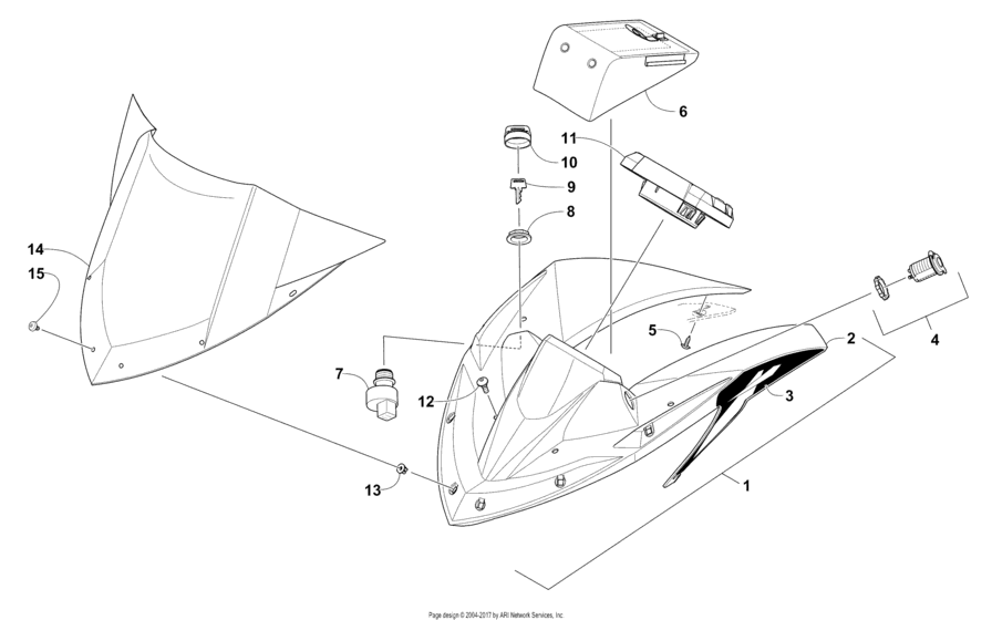 Windshield And Instruments Assemblies