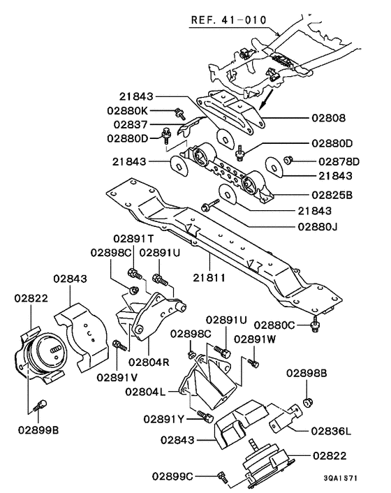 Engine mounting & support