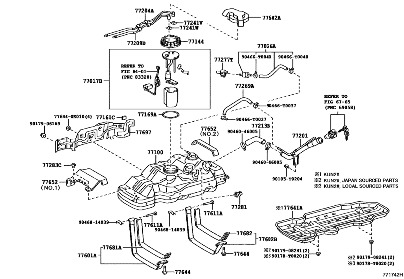 Как снять бак тойота хайлюкс Fuel Tank & Tube для Toyota HILUX/4RUNNER TRUCK KUN25, год: 2005 - 2011. OEM зап