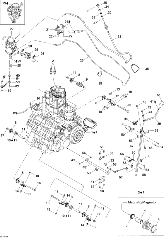 01- engine and engine support