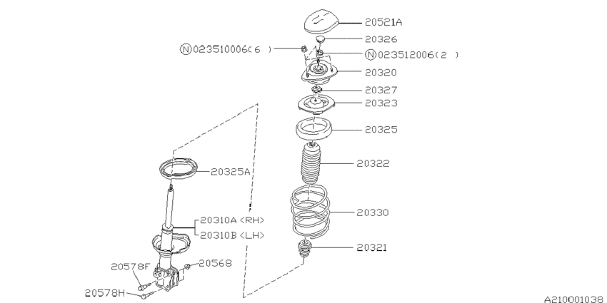 Front shock absorber
