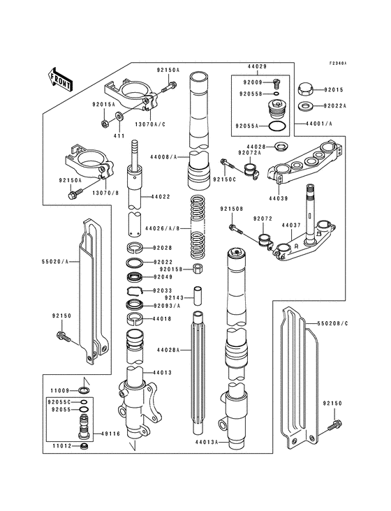 Front fork @