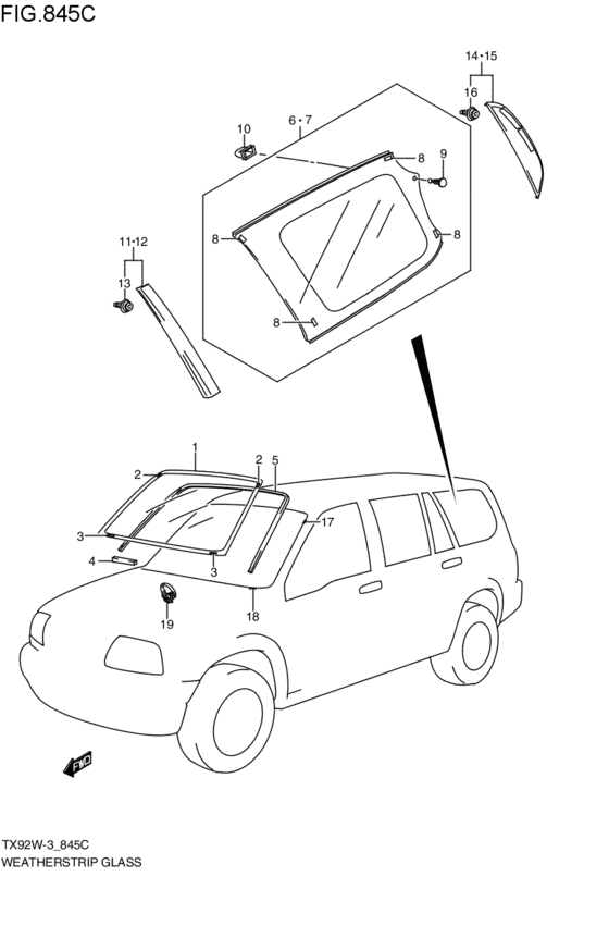 ウエザストリップ / glass