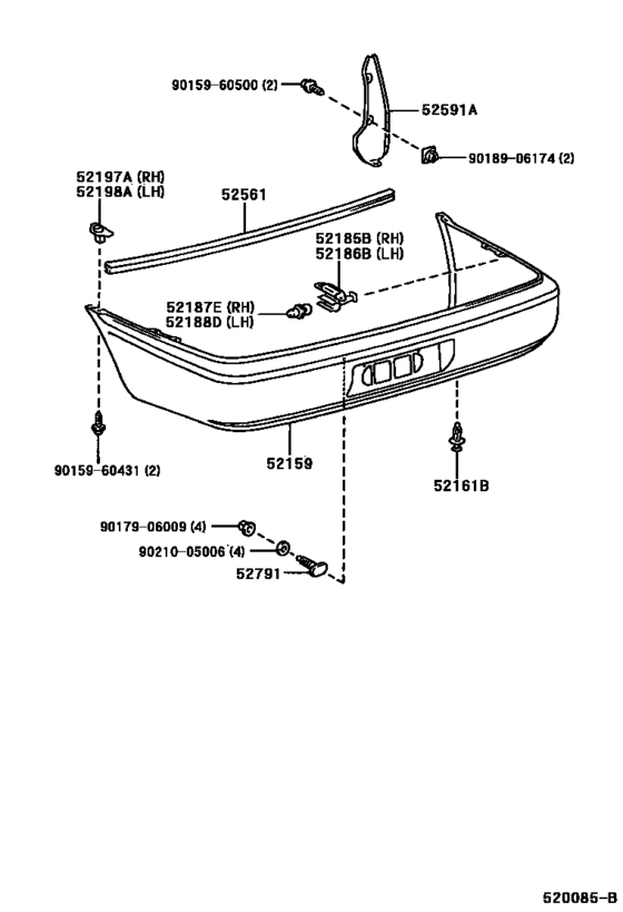 Rear Bumper & Bumper Stay