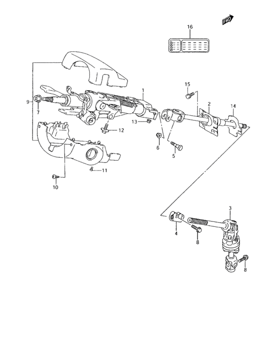 Steering column