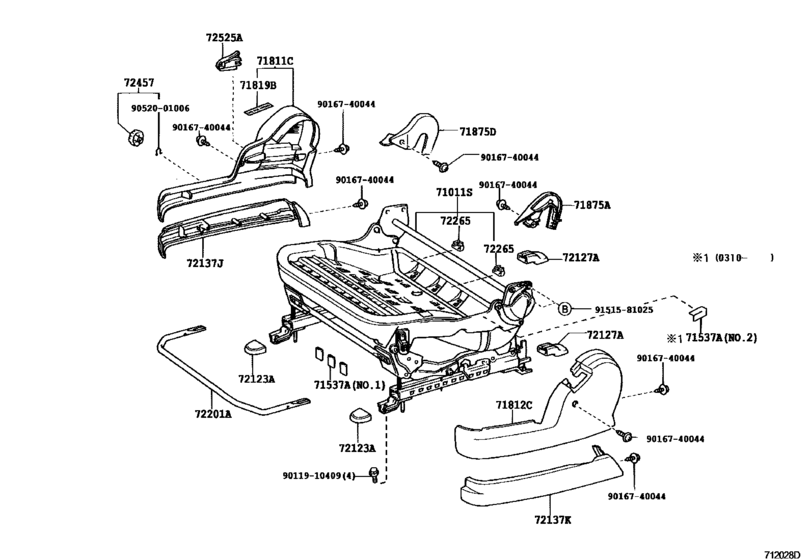 Front Seat & Seat Track