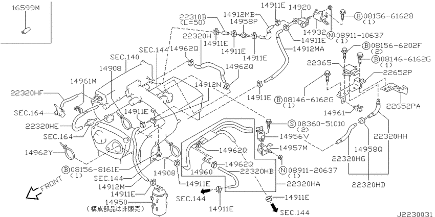 Vacuum piping