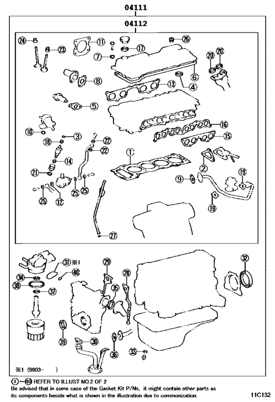 Engine Overhaul Gasket Kit