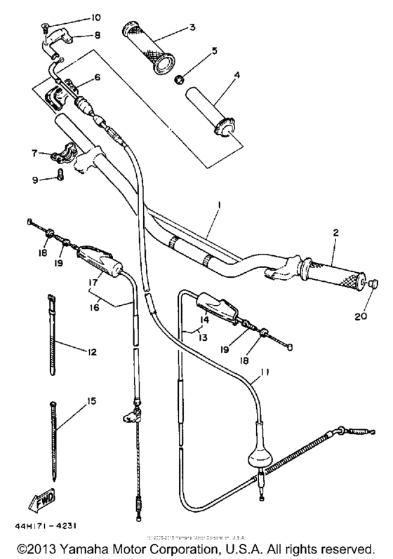 Handlebar - cable