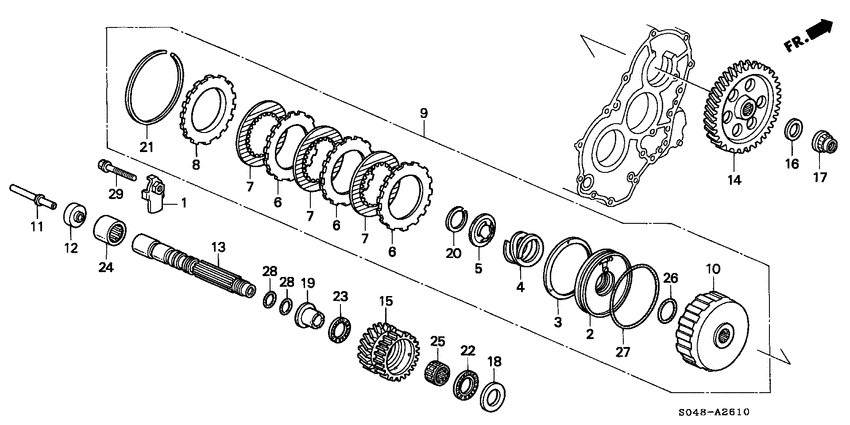 Sub shaft