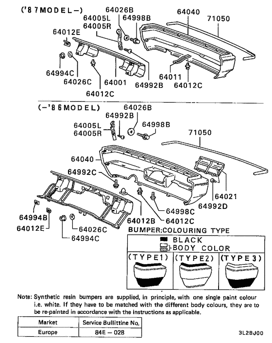 Rear bumper & support