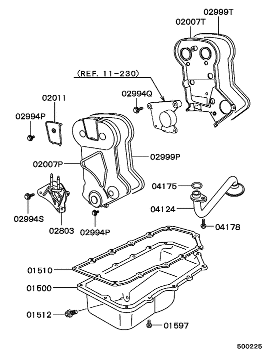 Cover,rear plate & oil pan