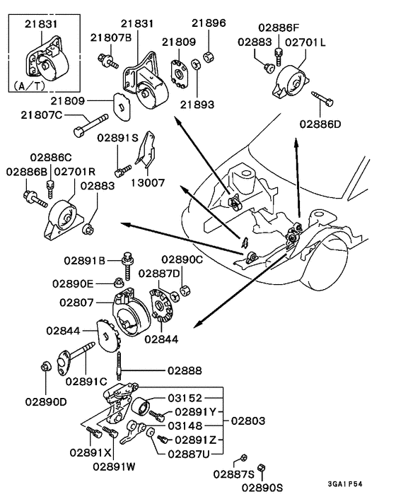 Engine mounting & support