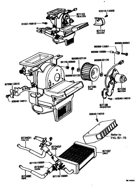 Heating & Air Conditioning - Heater Unit & Blower